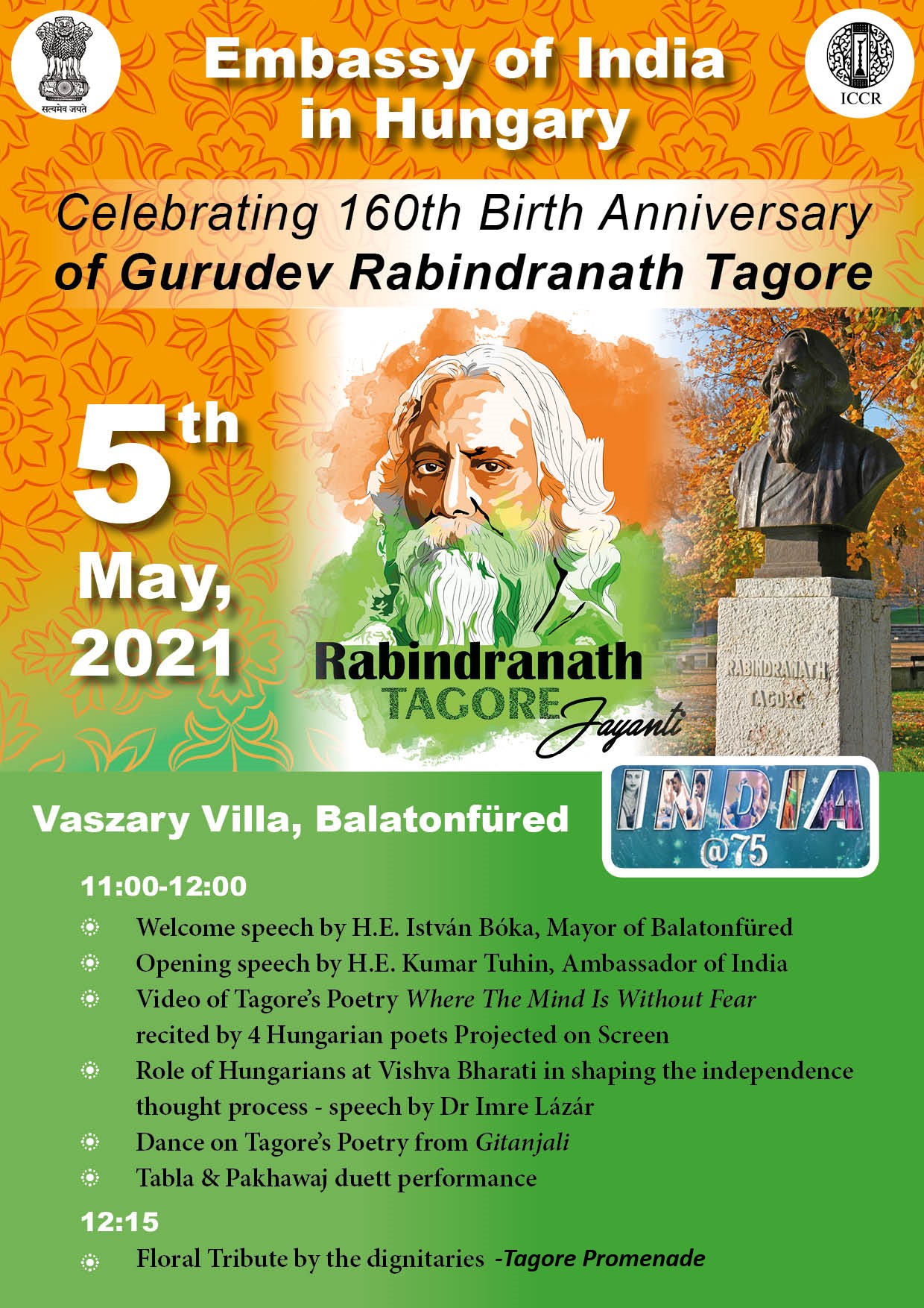 Tagore Jayanti Balatonfüred